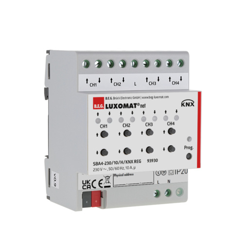 Актуаторы жалюзи системы KNX, SBA4-230 / 10 / H / KNX REG - купить у официального поставщика